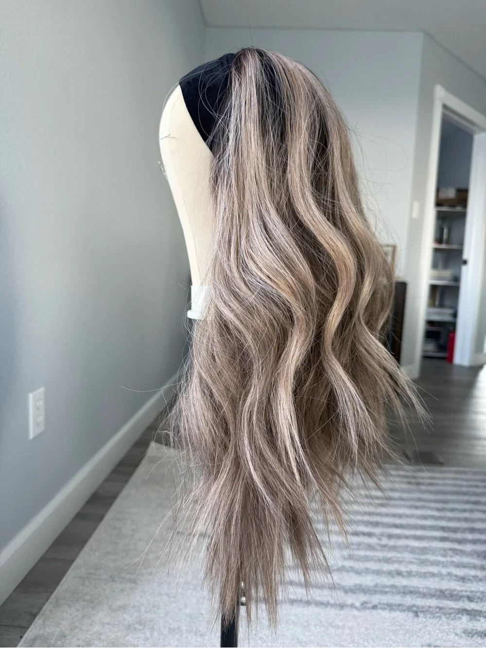 Chelsey Smith unknown Headband Wig in Ash Brown with Black Headband